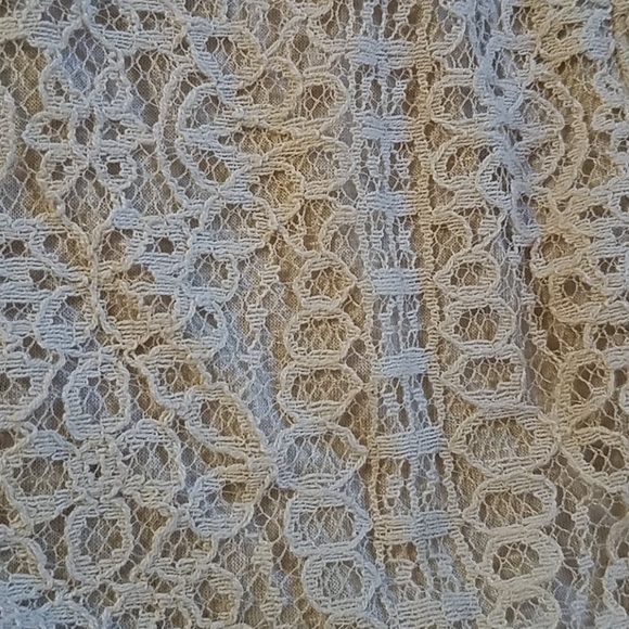 Sparkle & Fade Cream Lace Strapless Mini Dress - Picture 7 of 7